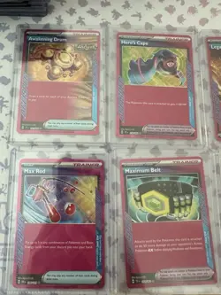 Pokemon TCG ACE SPEC Foil Trainer Tool Item Energy Lot 10 Cards 2024 - Image 2