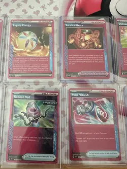 Pokemon TCG ACE SPEC Foil Trainer Tool Item Energy Lot 10 Cards 2024 - Image 3