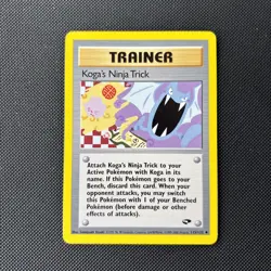 Pokemon Card Gym Challenge Koga's Ninja Trick 115/132 WOTC Rare - Image 1