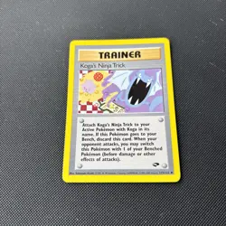 Pokemon Card Gym Challenge Koga's Ninja Trick 115/132 WOTC Rare - Image 3