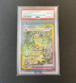 Leafeon EX 144/131 Prismatic Evolutions SIR Pokemon Card PSA 10 - Image 1