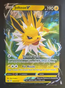 Pokemon Card - Jolteon V - Black Star Promo - SWSH151 - NM - Image 1