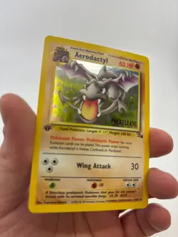 Pokemon Cards - 1st Edition PreRelease Aerodactyl 1/62 - Fossil Set Excellent - Image 3