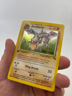 Pokemon Cards - 1st Edition PreRelease Aerodactyl 1/62 - Fossil Set Excellent - Image 4