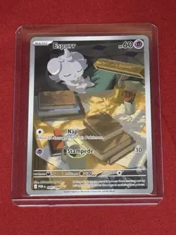 Pokemon TCG Illustration Rare Full Art Holo Espurr 95/88 Perfect Order NM Card - Image 1