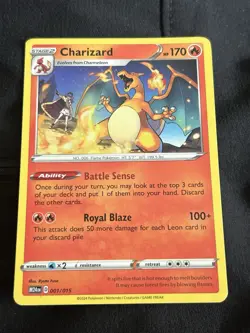 Charizard Vivid Voltage Pokemon Card Battle Sense Royal Blaze - Image 1