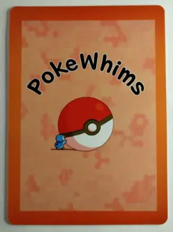PokeWhims V1 Vaporeon Holo E-reader by Teish non-TCG Pokemon Card - Image 5