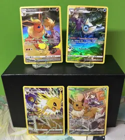 Eevee Flareon Vaporeon Jolteon Trainer Gallery 4 Card LOT NM TG11/TG30 TG01 TG02 - Image 1