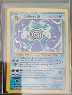 Poliwrath Base Set 13/102 Holo Rare 1999 Wizards Pokemon TCG Card - Image 1