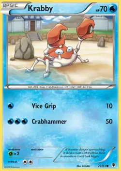 Krabby - Generations Set 20th Anniversary - Pokemon Card - 21/83 - Image 1