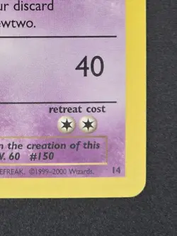 Pokemon TCG Mewtwo #14 Wizards of the Coast Black Star Promo Card - Image 4