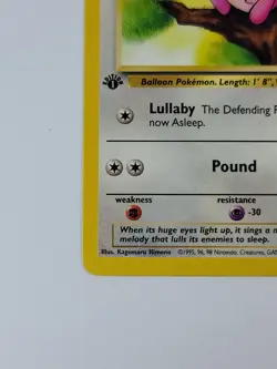 Pokemon Card 1st Edition Jigglypuff 54/64 Jungle Regular US - Image 5