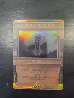 MTG 1x FOIL Avatar of Woe Amonkhet Invocations Magic the Gathering Card x1 NM - Image 1