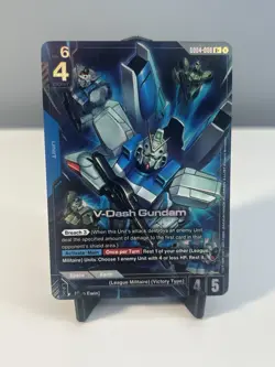 GUNDAM CARD GAME GD04-006 R+ V-DASH GUNDAM - HOLO FOIL - PHANTOM ARIA - Image 1