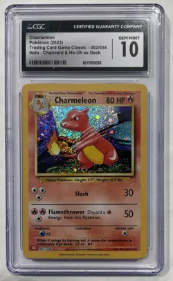 Pokemon Charmeleon Trading Card Game Classic 002/034 Holo 2023 English CGC 10 - Image 1