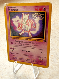 Mewtwo - 3 - Pokemon Wizards Black Star Promo Card WB DMG - Image 1