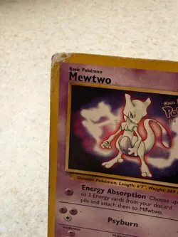Mewtwo - 3 - Pokemon Wizards Black Star Promo Card WB DMG - Image 2