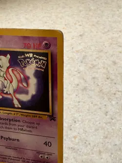 Mewtwo - 3 - Pokemon Wizards Black Star Promo Card WB DMG - Image 3