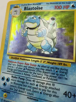 Blastoise 2/102 Base Set Holo Rare Vintage 1999 Pokemon Card LP - Image 2