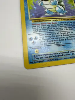 Blastoise 2/102 Base Set Holo Rare Vintage 1999 Pokemon Card LP - Image 3