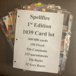 Spellfire 1st edition 1039 Card lot 360/400 526 C 215 U 116 R 32 VR 150 fixed - Image 1