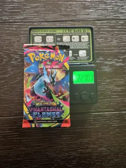 (HEAVY)🔥 22.70g Pokemon TCG Cards Phantasmal Flames Booster Pack Factory Sealed - Image 1