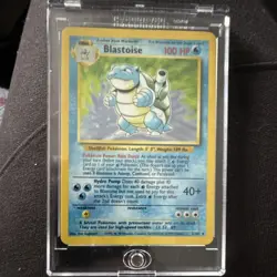 Pokemon Blastoise Base Set Holo Rare 2/102 100 HP Wizards 1999 Card - Image 1