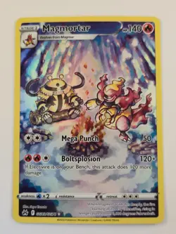 Pokemon TCG Magmortar Crown Zenith Galarian Gallery Holo Rare Card GG03/GG70 - Image 1