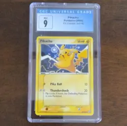 Nintendo Pikachu EX Emerald 60/106 CGC 9 Graded Pokemon TCG Card 2005 Regular - Image 1