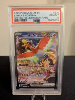 Pokemon TCG Ethan's Ho-Oh EX 230/182 Destined Rivals PSA 10 - Image 1