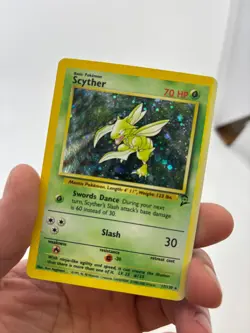 Pokemon Cards - Scyther 17/130 - Base Set 2 - Sunfaded - Image 3