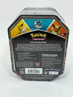 Pokemon TCG Eevee Evolutions Tin (Vaporeon V) Sealed New Tin 4 Boosters - Image 3