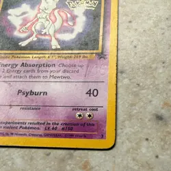 Mewtwo - 3 - Pokemon Wizards Black Star Promo Card WB HP - Image 3