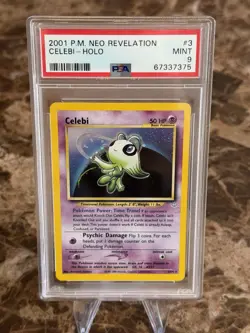 Celebi 3/64 Neo Revelation Holo #3 PSA Mint 9 🔥 Vintage Pokemon LOW POP!!! - Image 2