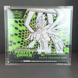 Sealed Perfect Order Pokemon Center Elite Trainer Box ME03 ETB w/ Acrylic - Image 1