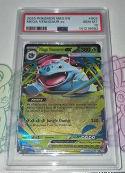 Pokemon - Mega Venusaur ex - PSA 10 - 2025 Mega Evolution - Holo - ENG - Graded - Image 1