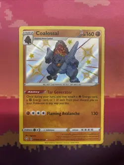 Pokemon Card Coalossal SV069/SV122 Shiny Hidden Fates Near Mint - Image 1