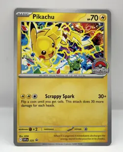 Pikachu 225 (World Championship 2025) BLACK STAR PROMO NEAR MINT ⚡Pokemon - Image 1