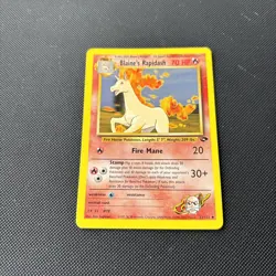Pokemon Card Gym Challenge Blaine's Rapidash 33/132 WOTC Rare - Image 3