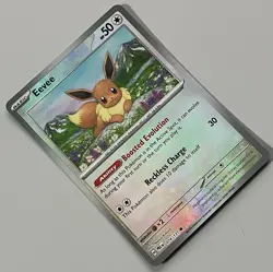 Pokemon Prismatic Evolutions Eevee Basic #074MBALL Common Reverse Holo #074/131 - Image 2