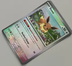 Pokemon Prismatic Evolutions Eevee Basic #074MBALL Common Reverse Holo #074/131 - Image 3
