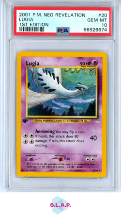 LUGIA POKEMON #20 2001 P.M. NEO REVELATION 1ST EDITION - ENGLISH PSA 10 - Image 1