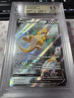 Pokemon TCG Dragonite v Alt Art Holo Ultra Rare Evolving Skies BGS 9.5 - Image 1
