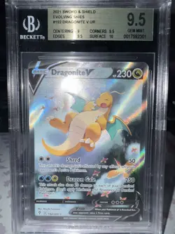 Pokemon TCG Dragonite v Alt Art Holo Ultra Rare Evolving Skies BGS 9.5 - Image 4