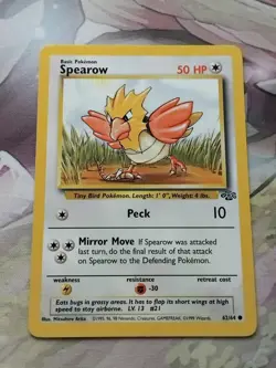 Pokemon TCG Spearow Jungle 62/64 Regular LP. - Image 1