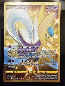 Pokemon TCG Cresselia 228/203 SWSH07: Evolving Skies Secret Rare Holo - Image 1