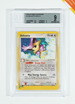 Pokemon BGS 9 Delcatty #5 Holo EX Ruby & Sapphire 2003 English - Image 1