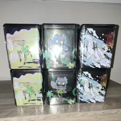 Pokemon Stack 'Em High Display- 6 Tins, 3 Booster Packs Per Tin, 18 Packs Total - Image 3