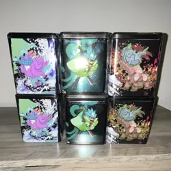 Pokemon Stack 'Em High Display- 6 Tins, 3 Booster Packs Per Tin, 18 Packs Total - Image 4
