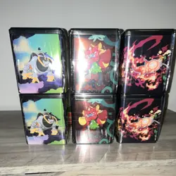 Pokemon Stack 'Em High Display- 6 Tins, 3 Booster Packs Per Tin, 18 Packs Total - Image 5